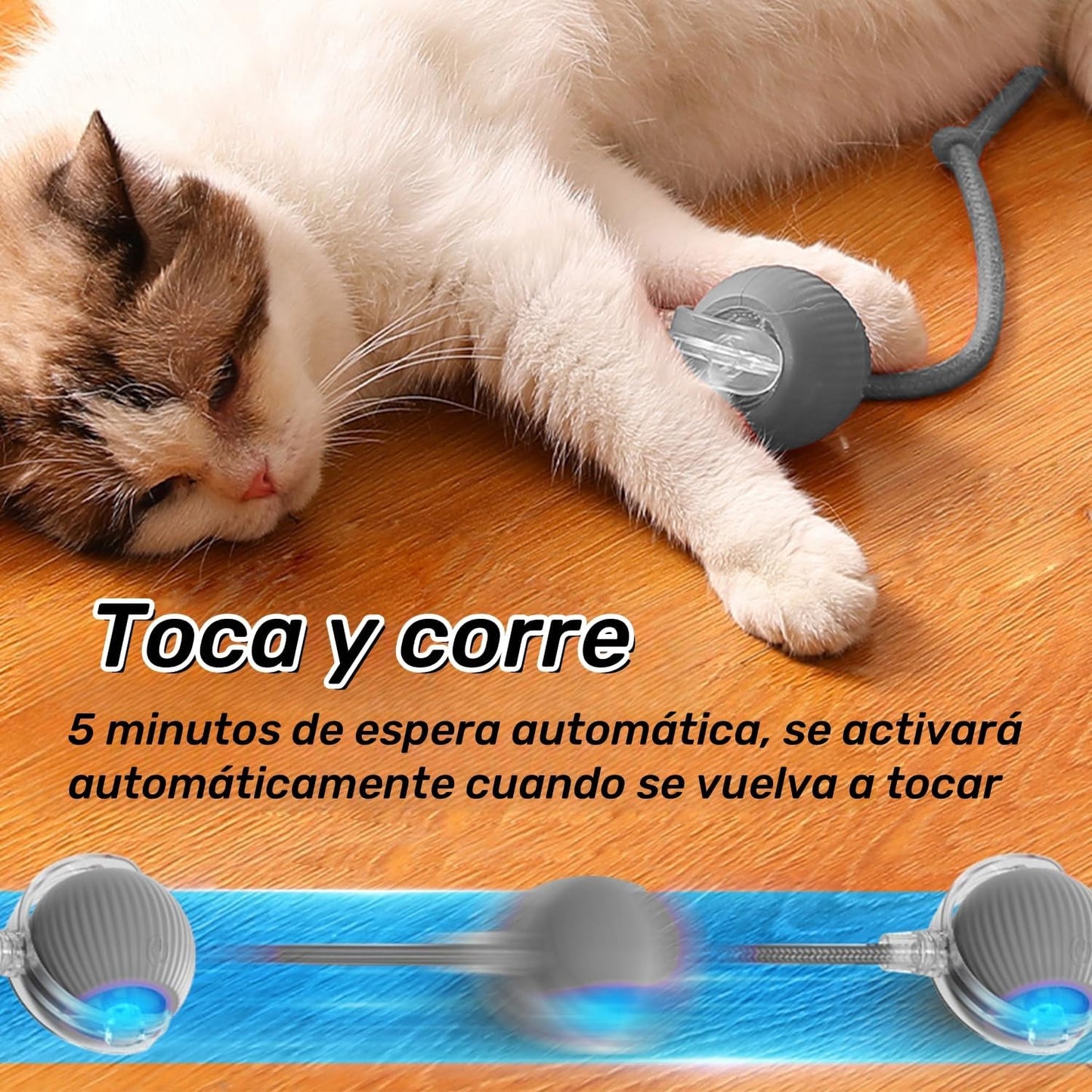 Pelota inteligente interactiva para mascotas